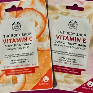 Vitamin C & OG Vitamin E Cruelty Free Sheet Masks